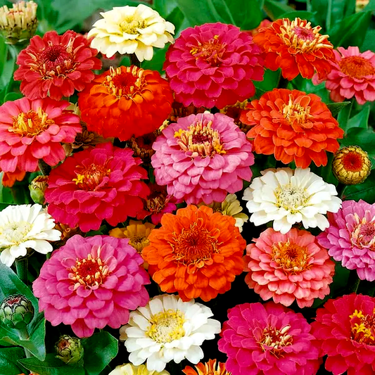 Thumbelina Mix Zinnia Seeds